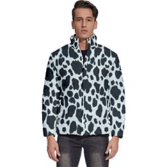 Black And White Cow Print 10 Cow Print, Hd Wallpaper Men s Puffer Bubble Jacket Coat by nateshop