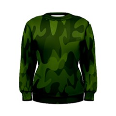 Green Camouflage, Camouflage Backgrounds, Green Fabric Women s Sweatshirt