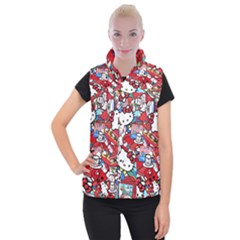 Hello-kitty-61 Women s Button Up Vest by nateshop