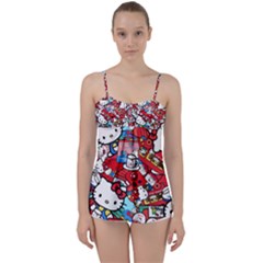 Hello-kitty-61 Babydoll Tankini Top by nateshop