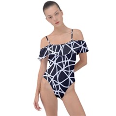 Interconnectedness Frill Detail One Piece Swimsuit by Sobalvarro