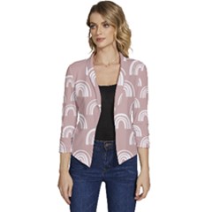 Pattern Women s Casual 3/4 Sleeve Spring Jacket by zappwaits