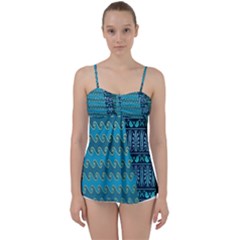 Aztec, Batik Babydoll Tankini Top by nateshop