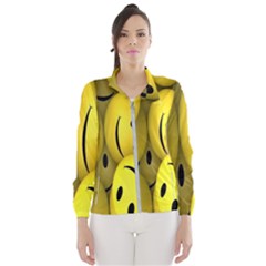 Emoji, Colour, Faces, Smile, Wallpaper Women s Windbreaker by nateshop