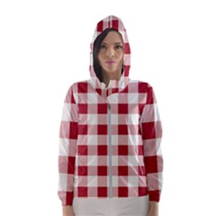 Gingham - 4096x4096px - 300dpi14 Women s Hooded Windbreaker by EvgeniaEsenina