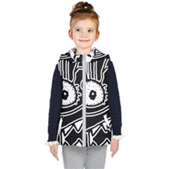 Monstrous Revelation Closeup Kids  Hooded Puffer Vest by dflcprintsclothing