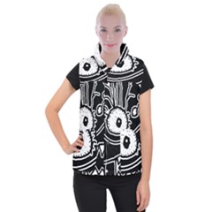 Monstrous Revelation Closeup Women s Button Up Vest by dflcprintsclothing