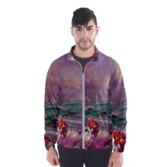 Abstract Flowers  Men s Windbreaker by Internationalstore