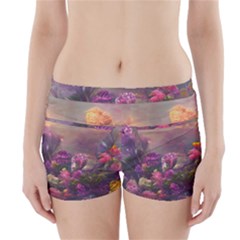 Floral Blossoms  Boyleg Bikini Wrap Bottoms by Internationalstore