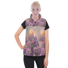 Floral Blossoms  Women s Button Up Vest by Internationalstore