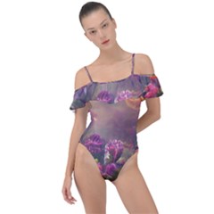 Floral Blossoms  Frill Detail One Piece Swimsuit by Internationalstore