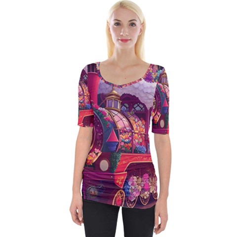 Fantasy  Wide Neckline T-shirt by Internationalstore