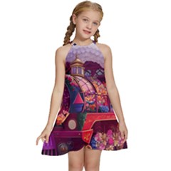 Fantasy  Kids  Halter Collar Waist Tie Chiffon Dress by Internationalstore