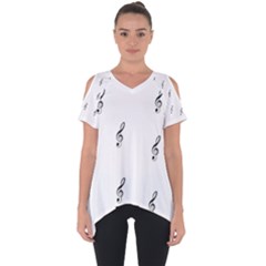 Black And White Pattern T- Shirt Black And White Pattern 7 Cut Out Side Drop T-shirt by EnriqueJohnson