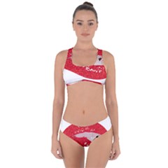 Lips -25 Criss Cross Bikini Set by SychEva