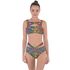 Grateful Dead Pattern Bandaged Up Bikini Set  by Sarkoni