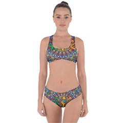 Grateful Dead Pattern Criss Cross Bikini Set by Sarkoni