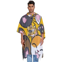 Cats-cute-kitty-kitties-kitten Men s Hooded Rain Ponchos by Ket1n9