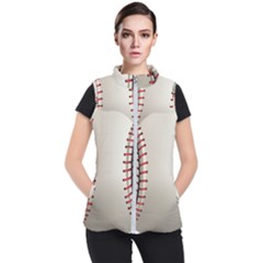 Baseball Women s Puffer Vest by Ket1n9