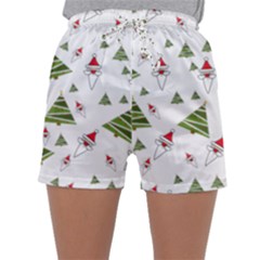 Christmas-santa-claus-decoration Sleepwear Shorts by Ket1n9