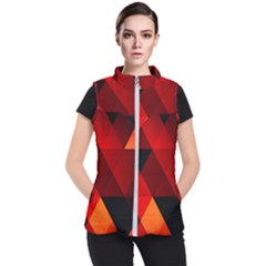 Abstract Triangle Wallpaper Women s Puffer Vest by Ket1n9