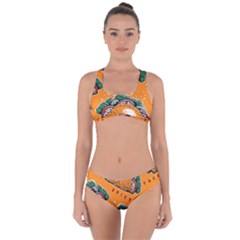 Seamless-pattern-with-taco Criss Cross Bikini Set by Ket1n9