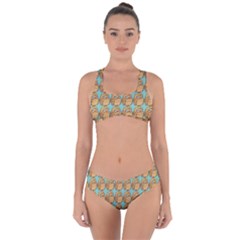 Owl Bird Pattern Criss Cross Bikini Set by Grandong