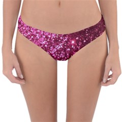 Pink Glitter Reversible Hipster Bikini Bottoms by Amaryn4rt