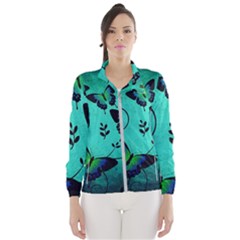 Texture Butterflies Background Women s Windbreaker by Amaryn4rt