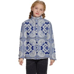 Ceramic-portugal-tiles-wall Kids  Puffer Bubble Jacket Coat by Amaryn4rt