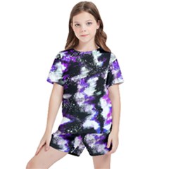 Abstract Canvas-acrylic-digital-design Kids  T-shirt And Sports Shorts Set by Amaryn4rt