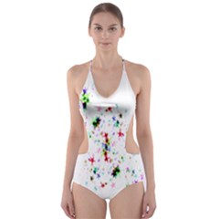 Star-structure-many-repetition- Cut-out One Piece Swimsuit by Amaryn4rt