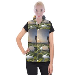 Coast Algae Sea Beach Shore Women s Button Up Vest by Sarkoni