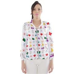 Snail Butterfly Pattern Seamless Women s Windbreaker by Ravend