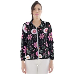 Flowers Pattern Women s Windbreaker by Ravend