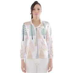 Trees Christmas Women s Windbreaker by Ravend