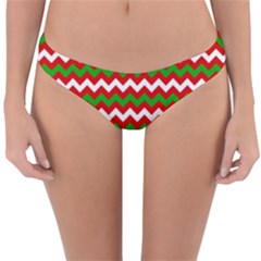 Christmas Paper Scrapbooking Pattern Reversible Hipster Bikini Bottoms by Sarkoni