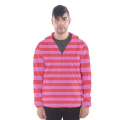 Stripes Striped Design Pattern Men s Hooded Windbreaker by Grandong