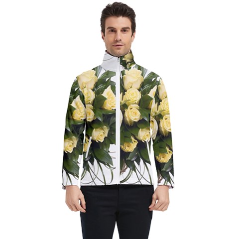 Bouquet Flowers Roses Decoration Men s Bomber Jacket by Amaryn4rt