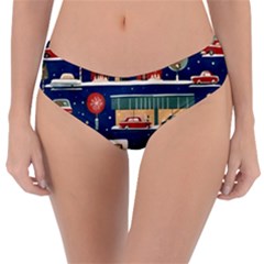 Background Mid Century Modern Reversible Classic Bikini Bottoms by Modalart