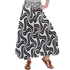 Soft Pattern Repeat Monochrome Women s Satin Palazzo Pants by Ravend