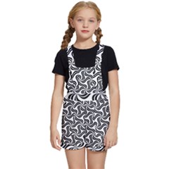 Soft Pattern Repeat Monochrome Kids  Short Overalls by Ravend