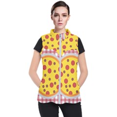 Pizza Table Pepperoni Sausage Women s Puffer Vest by Ravend