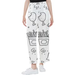 Set Chalk Out Scribble Collection Women s Pants  by Ravend