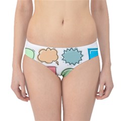 Set Collection Balloon Image Hipster Bikini Bottoms by Pakjumat