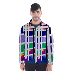 Color Graffiti Pattern Geometric Men s Windbreaker by Hannah976