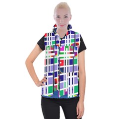 Color Graffiti Pattern Geometric Women s Button Up Vest by Hannah976