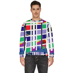 Color Graffiti Pattern Geometric Men s Fleece Sweatshirt by Hannah976