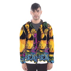 Xtreme Skateboard Graffiti Men s Hooded Windbreaker by Sarkoni