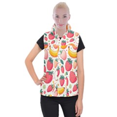 Fruit Sweet Pattern Women s Button Up Vest by Ravend